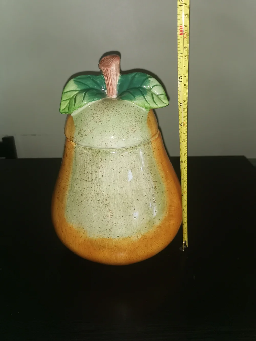 Jay Import Vintage Large Pear Shaped Cookie Jar Canister